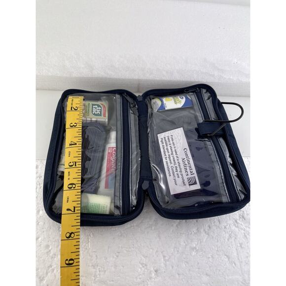 Continental Airlines First Class Complimentary Amenity Kit 5 VTG Travel Bag New - Picture 4 of 16